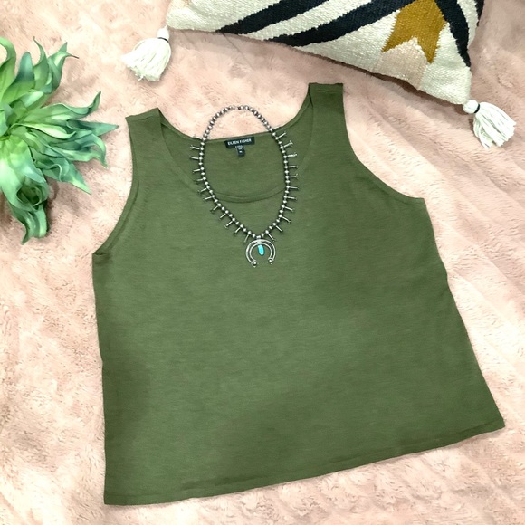 Eileen Fisher | Knit Shell Tank Top Size XL - Picture 1 of 6